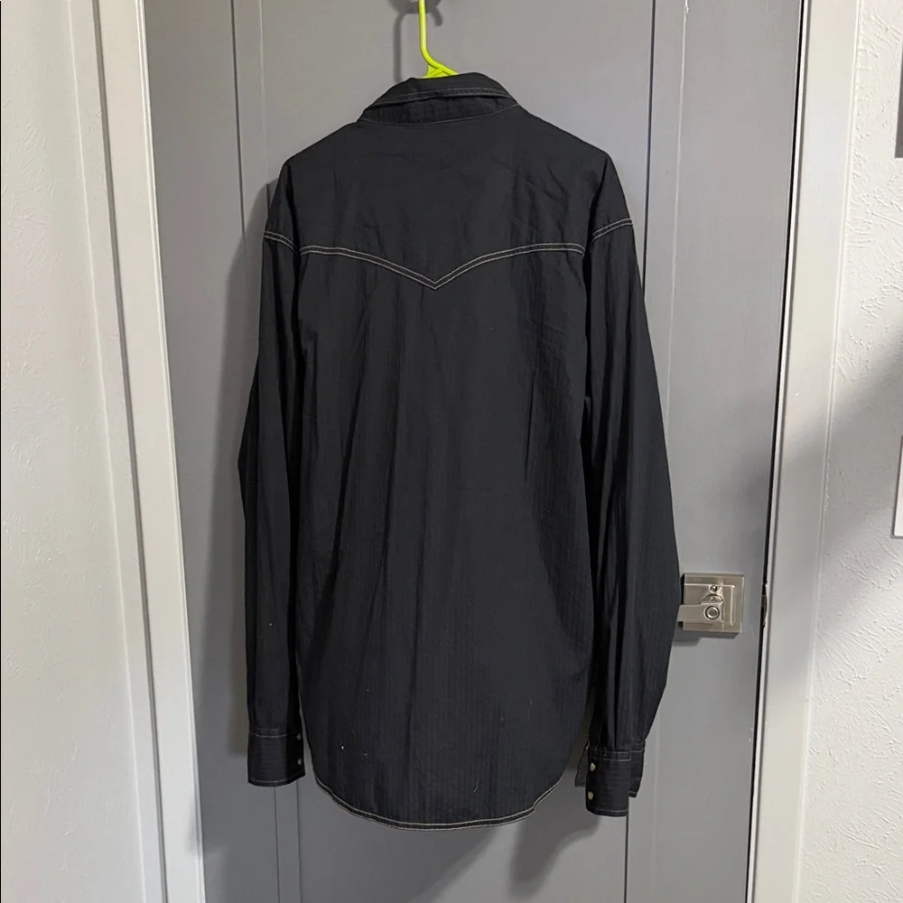 Wrangler Black Western Snap Shirt - Picture 5 of 5